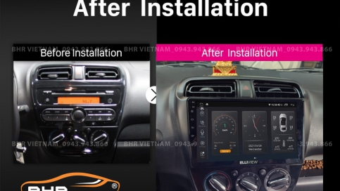 Màn hình DVD Android liền camera 360 xe Mitsubishi Attrage 2013 - nay | Elliview S4 Deluxe 